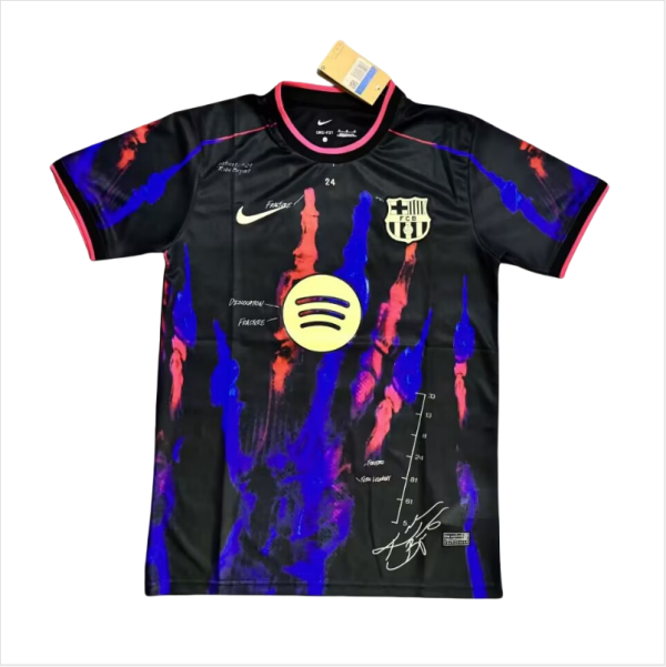 2025-26 Mens Barcelona black Special Edition soccer Jersey