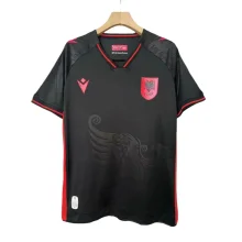 2025-26 Mens Albania black Third away Fans Soccer Jersey