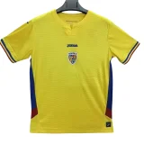 2025-26 Mens Romania yellow Home Fans Soccer Jersey