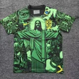 2025-26 Mens Brazil goddess green  Soccer Jersey