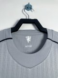 2007-08 Mens Manchester United grey Retro goalkeeper  Long Sleeve  Soccer Jersey