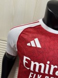 2025-26 Mens Arsenal red home  Player Version Soccer  Jersey