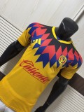 2025-26 Mens  Club America yellow home Player Version Soccer Jersey