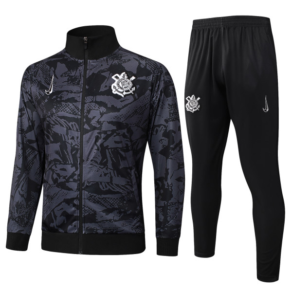 2025-26 Mens Corinthians black Jacket Training Suit