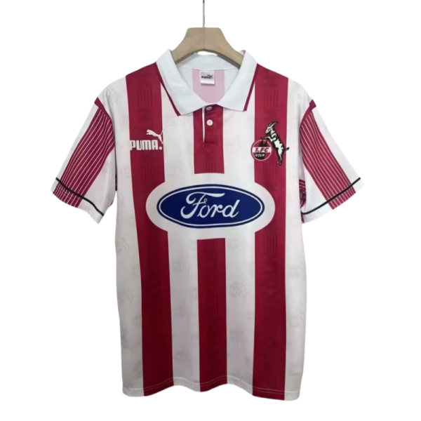 1995-96 Mens FC Koln  home  Retro  soccer jersey