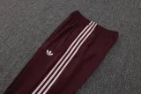 2024-25  Mens Bayern Munich Deep jujube red Half-pull Training Suit