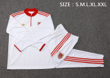 2025-26 Mens Bayern Munich White 125th Anniversary Edition Half-pull Training Suit