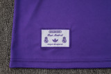 2025-26 Mens Real Madrid Purple Retro Edition Vest Short traning suit
