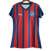 2025-26 Women  BaHia away red Fans Soccer Jersey