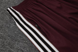 2025-26 Mens Ajax Deep jujube red Retro version Training Short Suit