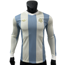 2025-26 Mens  Argentina 50th anniversary  Long Sleeve Player Version Soccer Jersey