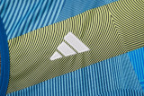 2025-26 Mens Real Madrid Blue green stripes vest Training Short Suit