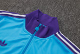 2025-26 Mens Real Madrid blue Jacket Training Suit