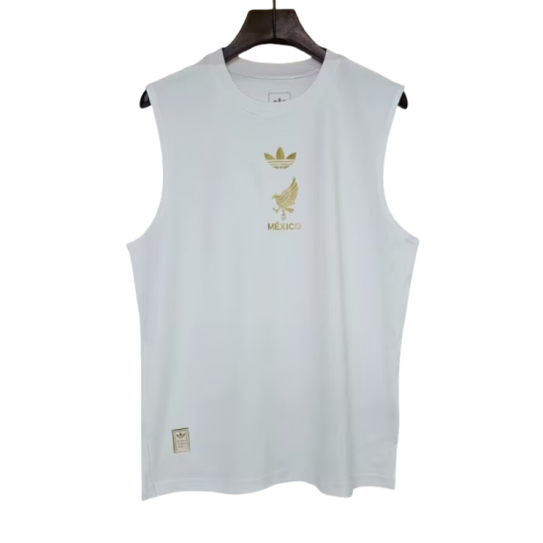 2025-26 Mens Mexico grey white Training Soccer Jersey