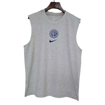 2025-26 Mens Inter Milan grey  vest Training Soccer Jersey