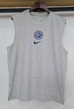 2025-26 Mens Inter Milan grey  vest Training Soccer Jersey