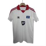 1980-81  Retro Hamburg SV  white Home Fans Soccer Jersey