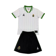 2025-26 KIDS Racing de Santander   white anniversary edition soccer jersey