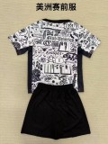 2025-26 kids America Pre match uniform soccer jersey