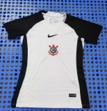 2025-26  Women Corinthians white  Home Fans Soccer Jersey