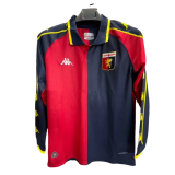 1997-98  Mens Genoa away Long sleeve Soccer Jersey