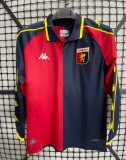 1997-98  Mens Genoa away Long sleeve Soccer Jersey