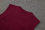 2025-26 Mens Ajax Deep jujube red  vest Training Short Suit