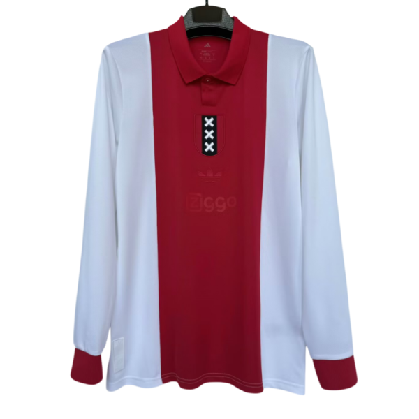 2025 Mens Ajax Red 125th Anniversary Edition  Long sleeve 1:1  soccer Jersey