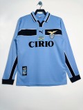 1998-99 Retro  Lazio Home Long Sleeve  Jersey Mens