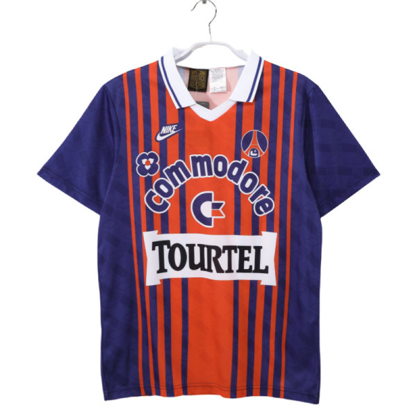 1993-94 Mens psg home orange soccer jersey