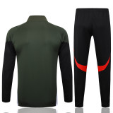 2025-26 Mens Bayern Munich jacket black Dark green Training suit
