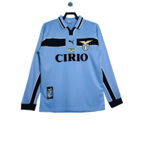 1998-99 Retro  Lazio Home Long Sleeve  Jersey Mens