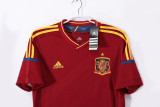2012 Mens Retro  Spain red home soccer Jersey