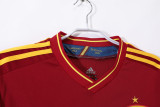 2012 Mens Retro  Spain red home soccer Jersey