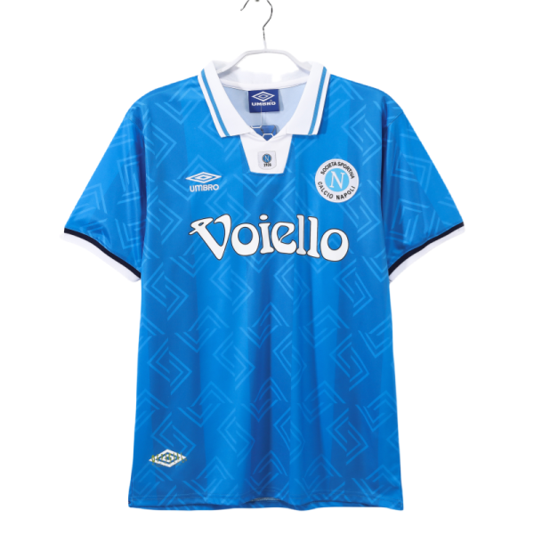 1993-94 Mens   Naples Retro home  blue Soccer Jersey