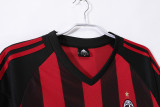 2002-03  Mens Retro AC Milan Home soccer Jersey