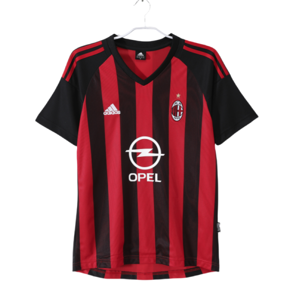2002-03  Mens Retro AC Milan Home soccer Jersey