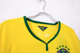 2014 Mens Brazil yellow Retro Home soccer Jersey
