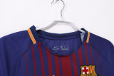 2017-18 Mens Barcelona Home Retro Long Sleeve Soccer Jersey