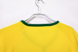 2014 Mens Brazil yellow Retro Home soccer Jersey