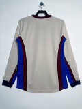1998-99 Mens Barcelona Retro away Long sleeve soccer  Jersey