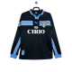 1998-99 Retro Mens Lazio away balck Long Sleeve  Jersey