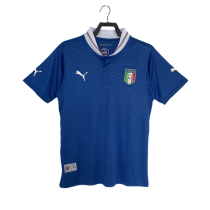 2012 Mens Italy blue Home Retro Soccer Jersey