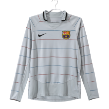 2003-04 Mens Barcelona Retro away Long sleeve soccer Jersey