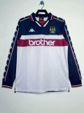1997-98 Player version Mens Manchester City  away Jersey Long sleeve