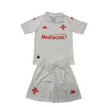 2024-25kids  ACF Fiorentina white  Away soccer Jersey