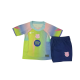 2025-26 Kids Barcelona light green soccer jersey