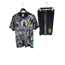2025-26 KIDS  Brazil grey Jesus Special Edition  training suit
