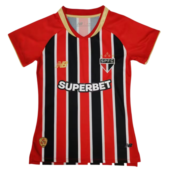 2025-26  Women  Sao Paulo  red away Soccer Jersey