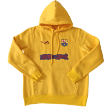 2025/26 Mens Barcelona home Hoodie yellow  Jersey